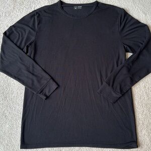 Max Theama Elegant Black Long Sleeve Shirt